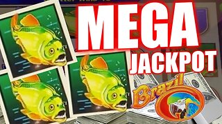 RECORD BREAKING MEGA JACKPOT! 🐟 Rare High Limit $90 Spin Brazil Bonus