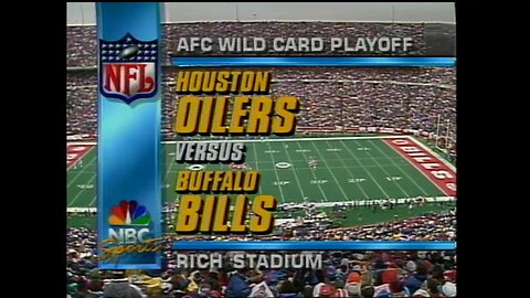 Houston Oilers vs Buffalo Bills, January 3, 1993