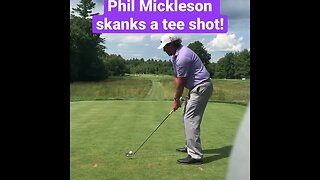 Phil Mickelson of Liv skanks a tee shot! #philmickelson #golf #shorts
