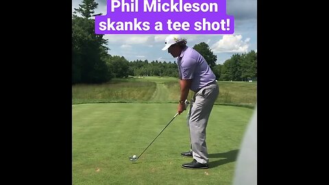 Phil Mickelson of Liv skanks a tee shot! #philmickelson #golf #shorts