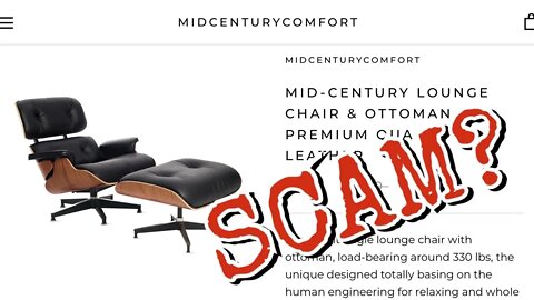 Is MidCenturyComfort.com Eames Replica Lounge Chairs a Scam?