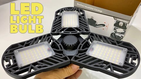 Super Bright 6000LM Deformable Garage Light with LED Panels Review