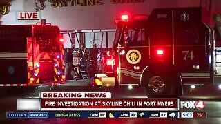 Early morning fire at Skyline Chili restaurant in Fort Myers