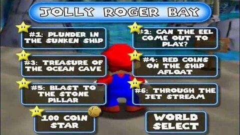 #3: Jolly Roger Bay Menu - Super Mario 64 Walkthrough