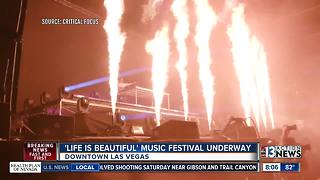Life is Beautiful festival underway in Las Vegas