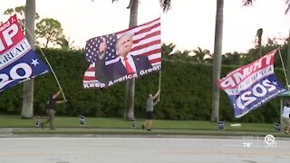 Voters have mixed emotions about President Donald Trump's appearance in West Palm Beach