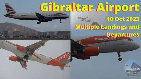 Gibraltar International Airport Landings and Departures 10 October 2023