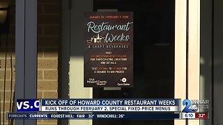 Howard Co. Restaurant weeks begin, runs through February 2