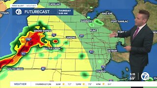 Metro Detroit Forecast: Dry and seasonable today; storms and heavy rain potential Thursday morning