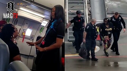 Woman Flips Off At The Mouth & Flight Attendant Has Her Arrested From The Plane! ✈️