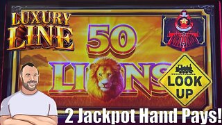 Cash Express Luxury Line! 50 Lions. RED GRAND CHANCE CAR! 2 Hand Pays! Lots of Bonus Games!