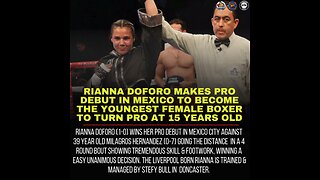 15 Year Old Rianna DoForo Makes PRO DEBUT In Mexico City