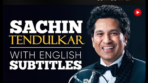 English Speech | Sachin Tendulkar - Be The Best (English Speech)