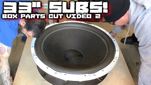 GIGANTIC Slot Ported Box Build for a HUGE 33" Subwoofer! Main Panels Cut (3 sheets 1" Baltic Birch)