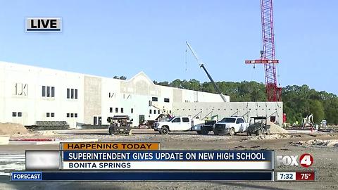 Superintendent to give update on new Bonita Springs high school