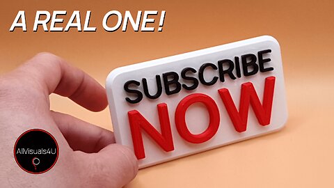 🔴 A Real Subscribe Now Button - YouTube Play Button 3D Print - Subscribe Button Download