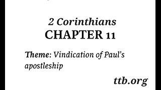 2 Corinthians Chapter 11 (Bible Study)