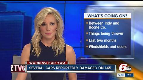 Drive on I-65? Be aware of objects thrown at cars