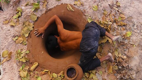 Build The Most Tunnel Water Slide To Swimming Pool Underground House