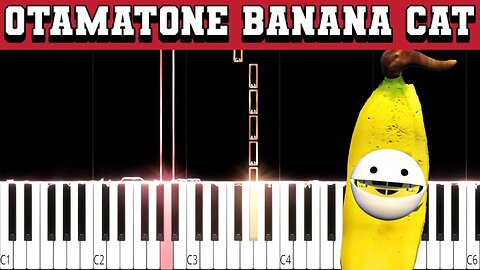 Otamatone Banana Cat (Beginner/Super Easy) Slowed Piano Tutorial (Free Sheet Music + MIDI)