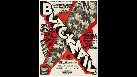 Trailer - Blackmail - 1929
