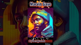 Marvin Gaye Cyberpunk Edition #marvingaye #midjourney #shorts