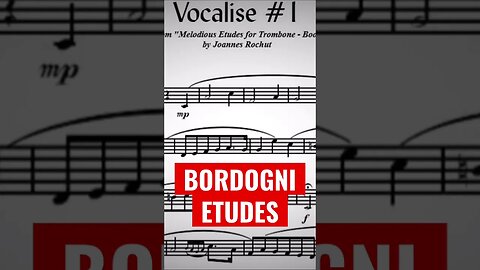 [TRUMPET VOCALISE ETUDE] Marcos Bordogni Vocalise for Trumpet #01 (Demo Solo and play-along)