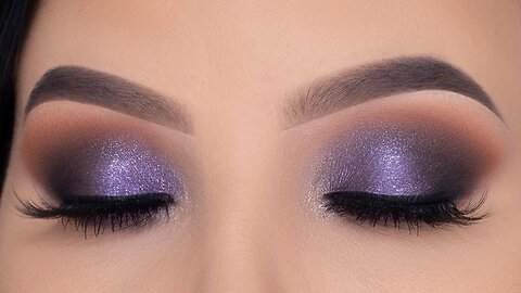 Smokey Purple Sparkly Eye Makeup Tutorial | Maven Beauty