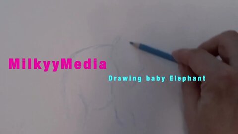 Speed Drawing | Baby Elephant | Colored Pencil | Milkyy-Media