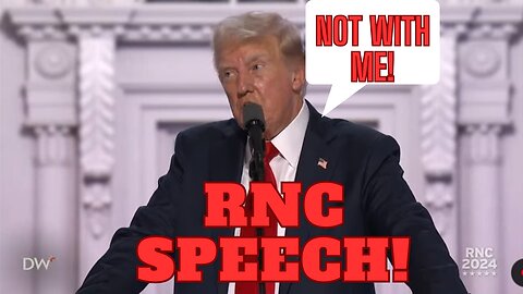 TRUMP GOES OFF AT RNC!