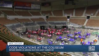 Code violations at the Arizona Veterans Memorial Coliseum during election audit