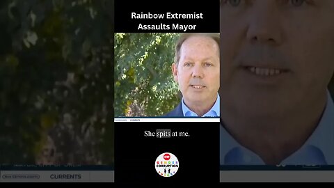 Rainbow Extremist Assaults Mayor #news #shorts #lgbt #pride #transgender #antifa #gender
