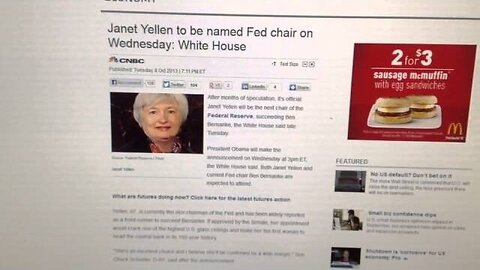 Janet "Yellen" To Print/Digitize Greenbacks - New Fed Chairwoman