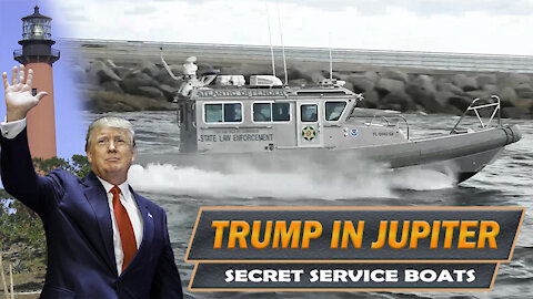 President Trump visits the Lighthouse at the Jupiter Inlet as flag-waving boats rally in support!