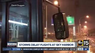 Delayed flights at Sky Harbor