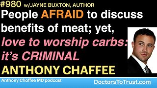 ANTHONY CHAFFEE 4 | People AFRAID to discuss benefits of meat yet love to worship carbs: CRIMINAL