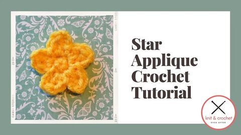 Star Applique Crochet Pattern With Bonus Chart Reading Tutorial