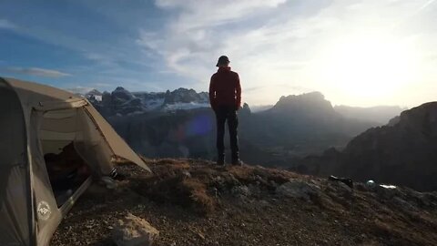 Dolomites, $ a 10 day one man hiking VLOG Harmen Hoek outdoor apprentice