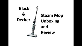 Black and Decker Steam mop unboxing and review BDH1715SM