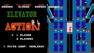 1983 Elevator Action (NES) Nintendo. Classic and Retro games. No commentary Gameplay. | Piso games