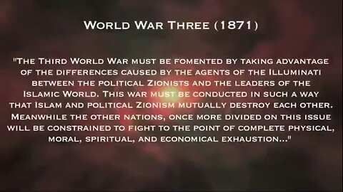 Illuminati’s Plan for Three World Wars