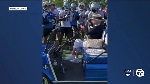 'Martha! Martha!': Lions wrap up practice with tribute to Martha Ford