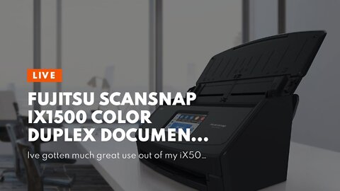 Fujitsu ScanSnap iX1500 Color Duplex Document Scanner with Touch Screen for Mac and PC (Black M...