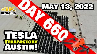 SOLAR "A" IS UNDERWAY AT GIGA TEXAS! - Tesla Gigafactory Austin 4K Day 660 - 5/13/22 - Tesla Texas