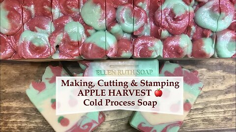 Making APPLE HARVEST CP Soap 🍎 w/ Embeds & Piping Frosting | Ellen Ruth Soap