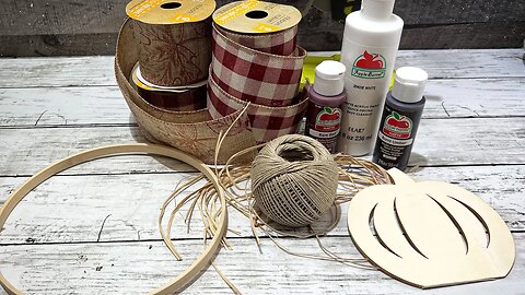 Fall Ribbon Wreath || Using Dollar Tree Materials [ Just 1 Easy DIY ]