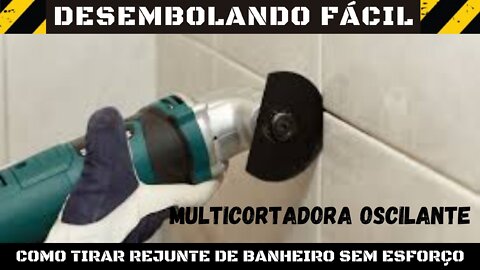 Como retirar rejunte sem esforço com essa máquina.