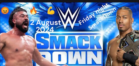 WWE FRIDAY NIGHT SMACKDOWN 2 AUGUST 2024 ANDRADE VS CARMELO HAYES__#💪💪🤟