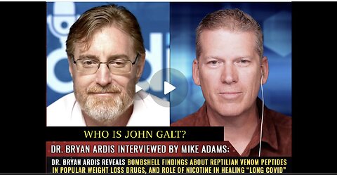 HRR-MIKE ADAMS W/Dr. Ardis reveals BOMBSHELL about reptilian VENOM PEPTIDES...TY JGANON, SGANON