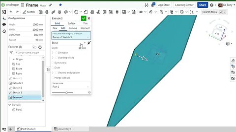 Patterning along a curve with variables - OnShape